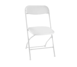 Plastic White Folding Chair