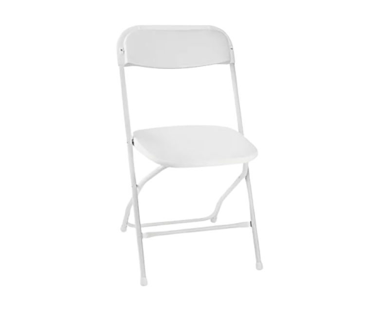 Plastic White Folding Chair